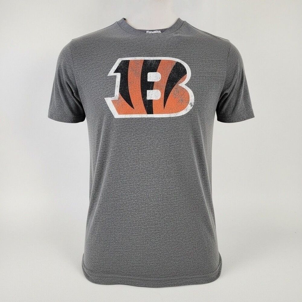 Joe Burrow Cincinnati Bengals T-Shirt Men's M Gray Fanatics NFL #9